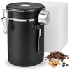 Ruikcoll Airtight Stainless Steel Coffee Container 1.8L with Outlet Valve