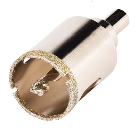 1-3/16"(30mm) Diamond Hole Saw, Glass Hole Saw with Guiding Drill Bit for Glass Ceramic Marble Porcelain Tile Granite Quartz Gemstone