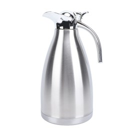 Stainless Steel Thermal Coffee Pot Multipurpose European Style Double Wall Large Capacity Insulated Coffee Pot 2L 5x14.5x29cm / 2.0x5.7x11.4in