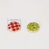 15mm Wooden Buttons100 Pcs Plaid Dot Assorted Patterns 2 Hole