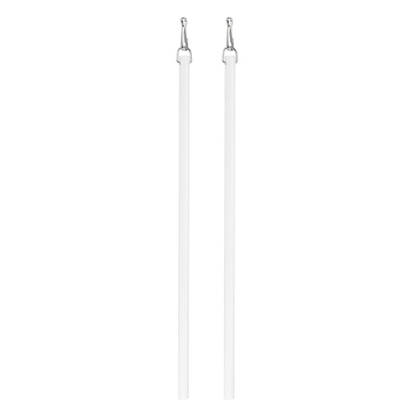 sourcing map 2Pcs 30cm White Curtain Pull Rod, Fiberglass Blind