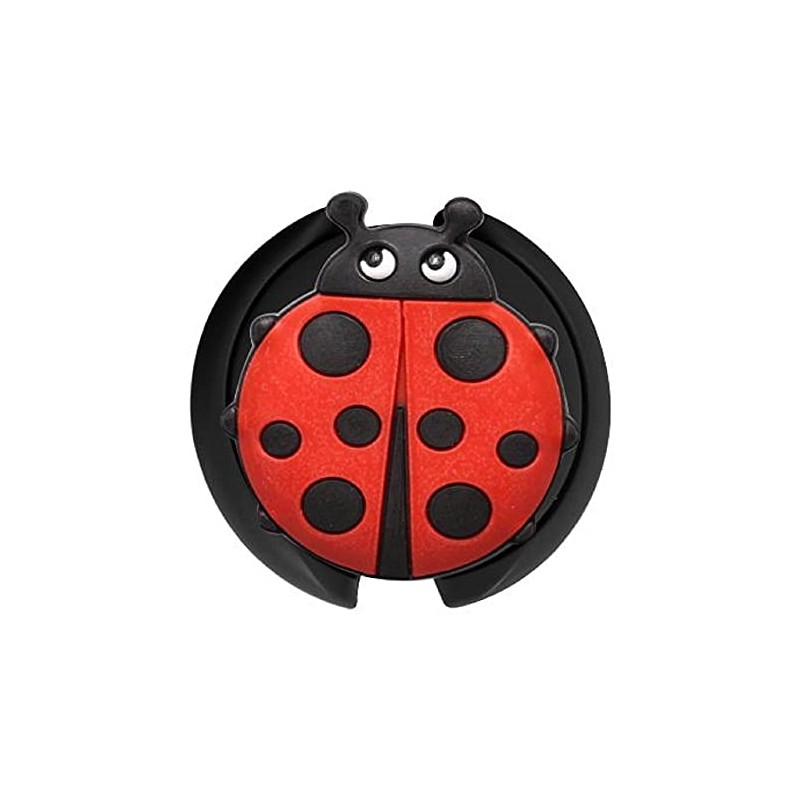 Smart Charms 3D Soft Rubber Stethoscope ID Tag (Ladybug)