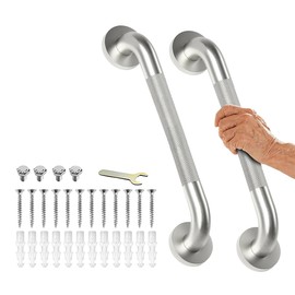 IJDD Grab Bars for Bathtubs and Showers 2 Pack 16'' Safety Grab Bar, Heavy Duty Shower Handle Bath Handrails for Seniors and Elderly, Bathroom Safety Grip