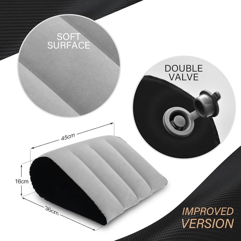 TheClover Inflatable Wedge Pillow for Sleeping -Leg Elevation, Use in