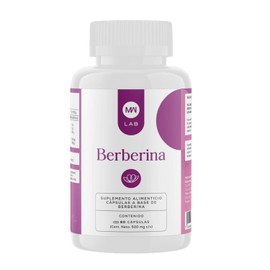 MW Berberina HCL - Phellodendron amurense Rupr 60 Cápsulas - 500 mg por Porción - Suplemento Alimenticio con Ingredientes Naturales
