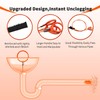 TONKI 25 Inch Drain Snake Hair Clog Remover Tool, 6
