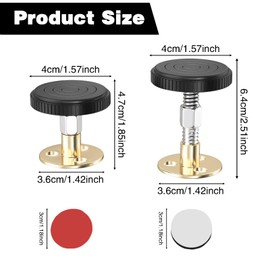 JVHLOV 46-64 mm Adjustable Furniture Feet, 4 Pieces Furniture Feet, Furniture Feet, Height Adjustable, Prevent Scratches, for Cabinet, TV Cabinet, Bed, Sofa, Bedside, Chair, Bathroom Cabinet