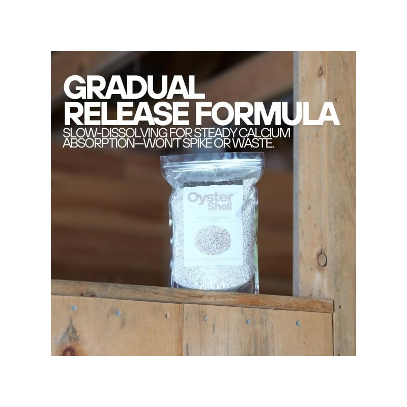 Organic Oyster Shell Calcium Supplement - Crushed Shells for Plants,