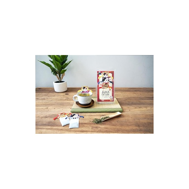 Japan Cat Cafe JAPAN CAT CAFE Sencha Green Tea Cup