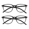 IEYELUUK 2 Pack Photochromic Reading Glasses Oval Blue Light Blocking