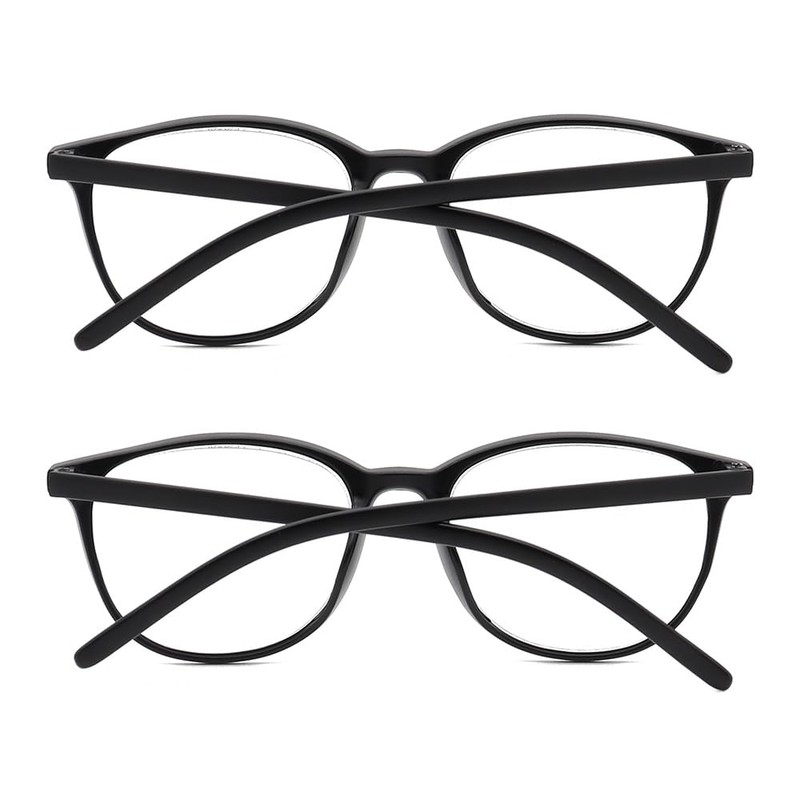 IEYELUUK 2 Pack Photochromic Reading Glasses Oval Blue Light Blocking