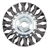 Foy C319 Carda circular trenzada alambre delgado 4" x 0.35