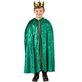 Unknown Children's Costume Holy Three Kings Cape Christmas Carnival (Green)