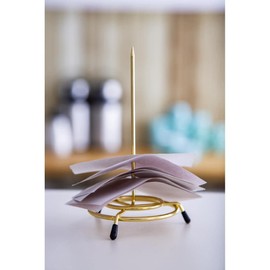 Olympia Receipt Spike, Gold, Stainless Steel, Size: 150(H) x 150(Dia), Bill Spike, Order Spike, C568