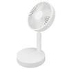 USB Desktop Fan Foldable Rechargeable Battery Makeup Mirror Function Bottom