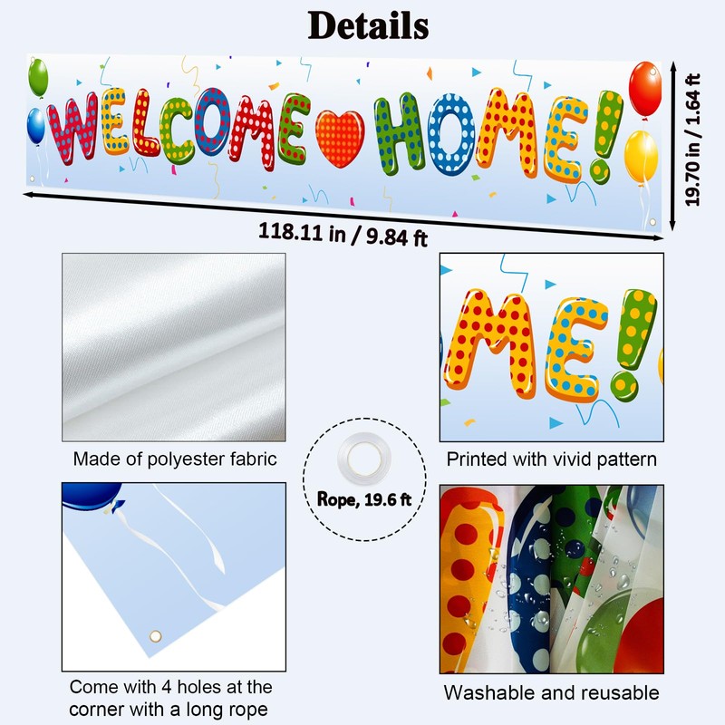 Labakita Welcome Home Banner, Decorations for Hospital/Military/Navy/Marine Corps/Marine Boot-camp/Army/National Guard/Air