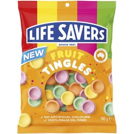 Life Savers Bulk Lifesavers Fruit Tingles Bag 150g ($4.99 each x 12 units)