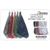 Olivia Rocco Tea Towel Pack of 5 Waffle Kitchen Tea