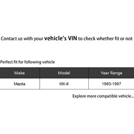 HHCM 6pc Rear Front Sway Bar End Links and Front Lower Ball Joint Kit K80243 K90108 K90109 K9615, Front Ball Joints and Front Rear Stabilizer Bar Link Kit for Mazda MX-6 1993 1994 1995 1996 1997
