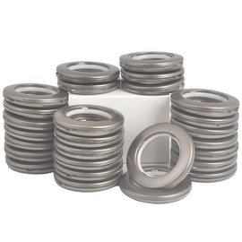 32 Pack Curtain Grommet Plastic Eyelet Rings Inner Diameter Curtain Eyelet Rings Nanoscale Low Noise 1-9/16"(40mm) Large Grommet Kit for Fabric (Coffee)