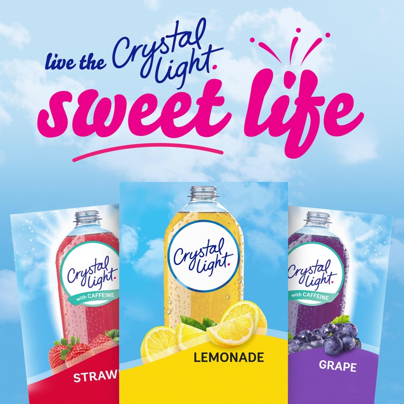 Crystal Light Lemonade Naturally Flavored with other natural flavor Powdered