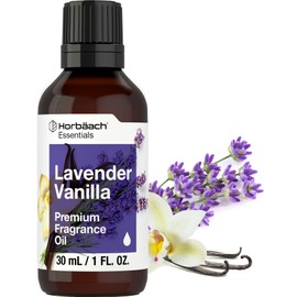 Horbäach Lavender Vanilla Fragrance Oil | 1 fl oz (30ml) | Premium Grade | for Diffusers, Candle and Soap Making, DIY Projects & More