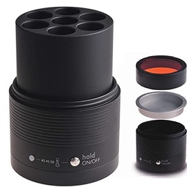 MrHugoo Resin Heater Composite Material Warmer with Light Filter Cover 3 40℃-50℃ Adjustable Temperature