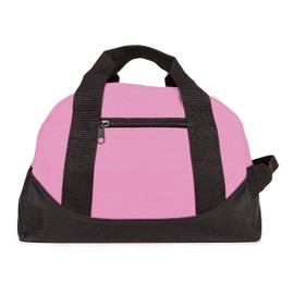 NuFazes 12" Duffel Bag Small Mini Travel Size Sports Gym Bag (Duffle Bag) (Pink)