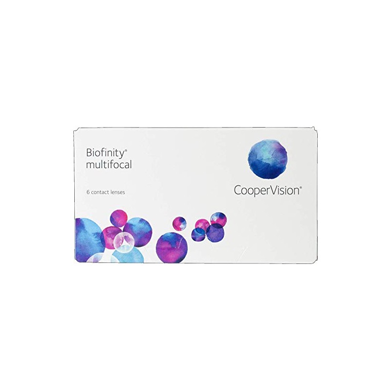 Biofinity Multifocal D-Profile Monthly Lenses, Soft, Pack of 6, BC