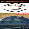 Side Window Trim Chrome Delete Blackout Overlay Kit Pre-Cut Vinyl