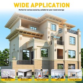 5% VLT Chrome Silver Window Tint Film 24" X 6ft, Privacy Tint Glass Cling Coverings UV Reflective Sun Blocking Heat Control Non-Adhesive Window Shades Film