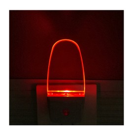 GREENIC Red Plug in LED Night Light 2 Pack Dusk to Dawn Sensor for Bedroom, Bathroom, Kitchen, Hallway