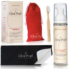 Best Jewelry Cleaner Kit & Silver Polishing Cleaning Kit - Silver and Gold cleaner, Diamond Ring Cleaner & Jewelry Cleaner Solution - Eco-Friendly, Natural, Non-Toxic, Travel Friendly