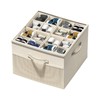Aokeyee Shoe Organizer for Closet,Foldable Shoe Storage Organizer Box Bin