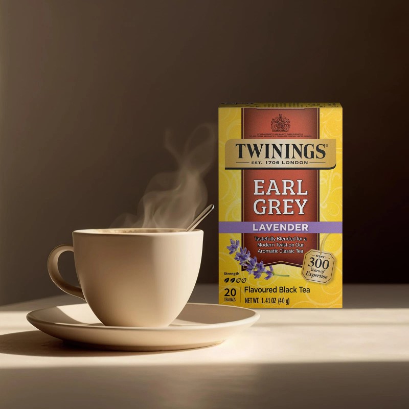 Twinings Earl Grey Lavender Tea 20 Count Aromatic Black Tea