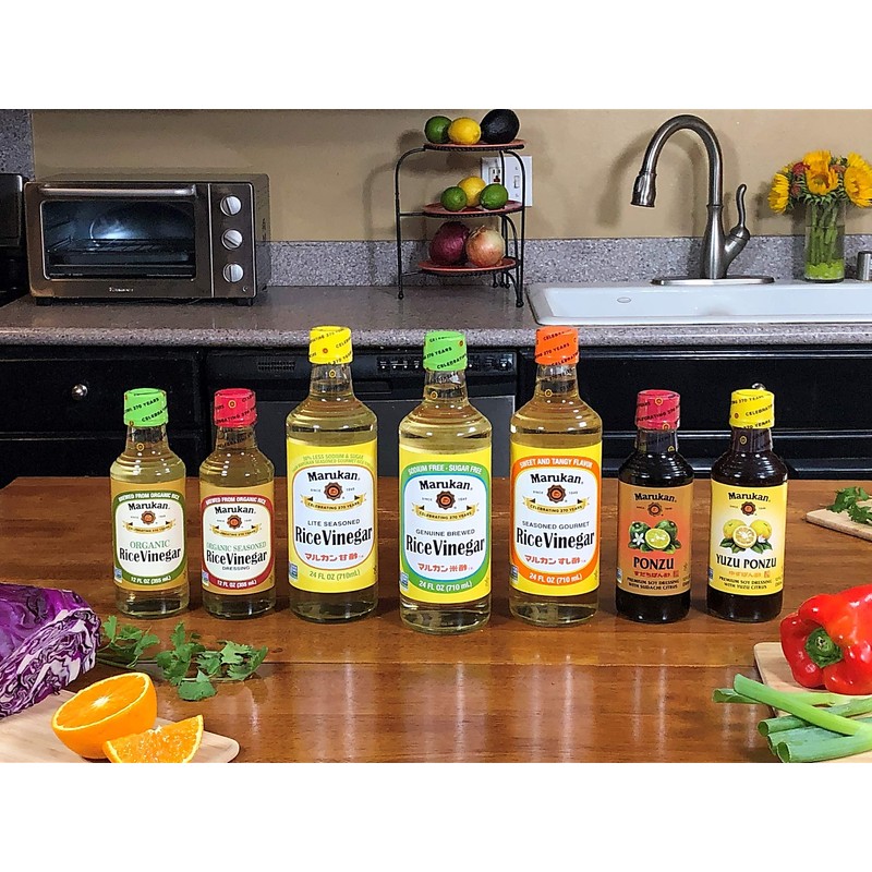 Marukan Genuine Brewed Rice Vinegar, 24 oz