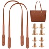 2Pcs 28.3Inch Leather Handbag Handles, PU Leather Purse Strap Handle