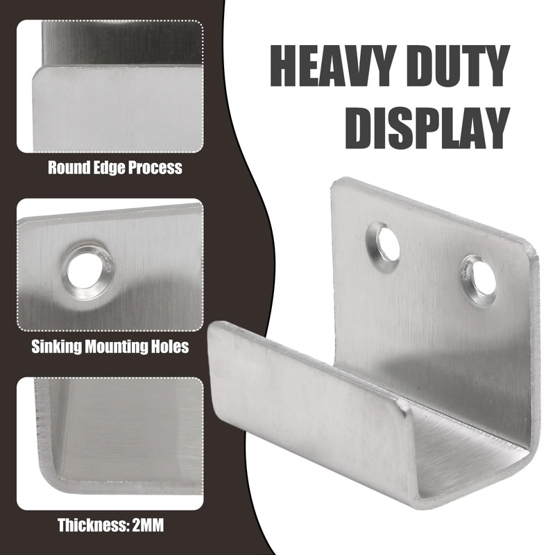 Murtenze 10Pack Tile Hanger Stainless Steel Wall Hanger Fastener Bracket,