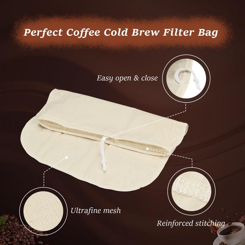 PalpitateC Cold Brew Coffee Filter Bag Compatible with Toddy Systems,
