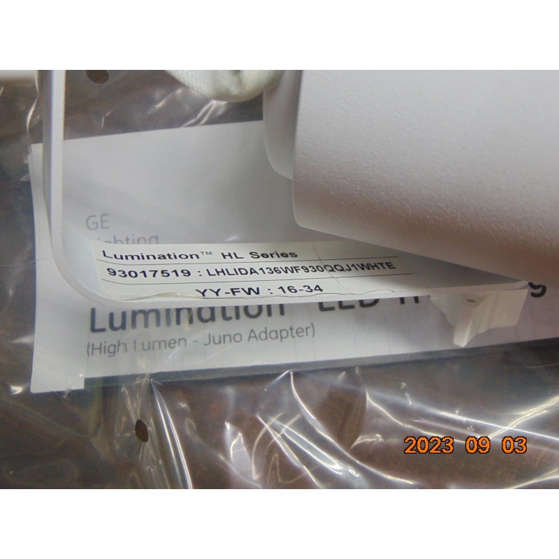 GE Lumination HL Series LED Luminaire Track Light White 2029-2205