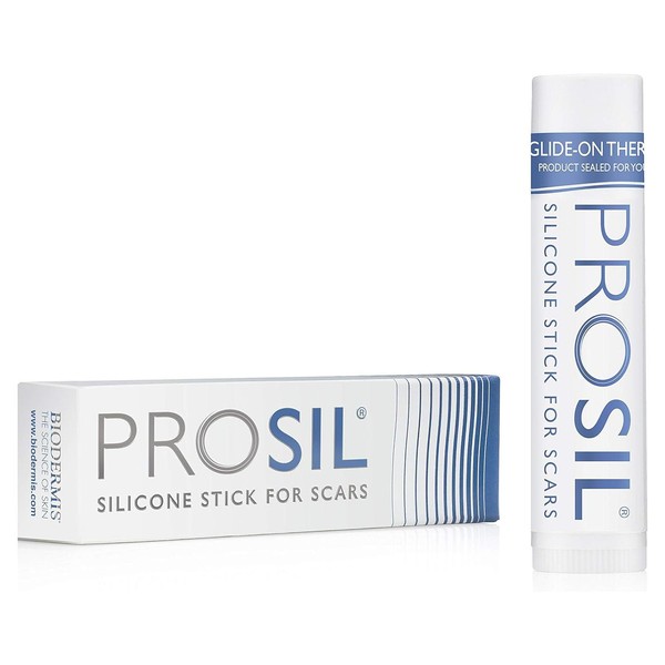 Biodermis Pro-SIL Silicone Scar Gel Stick - Scar Reduction Care for Surgical, Acne, Trauma Scars & Burns - Safe for Children, Men & Women - Effective Scar Therapy, 4.25g
