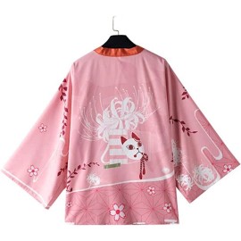 Cosplay-Party Demon Slayer robes Nezuko Kamado cosplay Costume with earing set - M