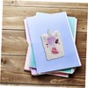 Operitacx 1Set DIY Unicorn Plush Notebook with Pen Portable Journal
