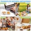 Uibolos 20pcs Snack Container,Contenedores para Snacks Reutilizables,Double Compartment Snack Containers