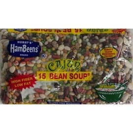 Hurst's HamBeens : w/Seasoning Packet Cajun 15 Bean Soup, 20 Oz -Pack of 4
