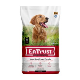ENTRUST Large Breed Puppy Food | Real Chicken & Barley | Enriched with Super Foods, Antioxidants and Prebiotics | No Wheat or Soy | 18 Pound Bag