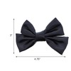 Holiday Hair Bow Shiny Foil 4.75 inch Black