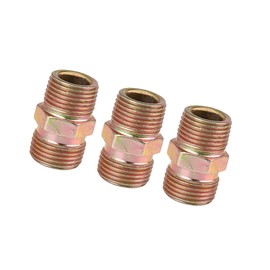 ACROPIX 3pcs 3/8" NPT to M18 x 1.5mm Male Straight Air Hose Fitting Connector Adapter Car Parts