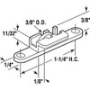 Prime-Line MP3038 3/8 In. Steel Flat-Edge Sliding Window Roller Assembly,