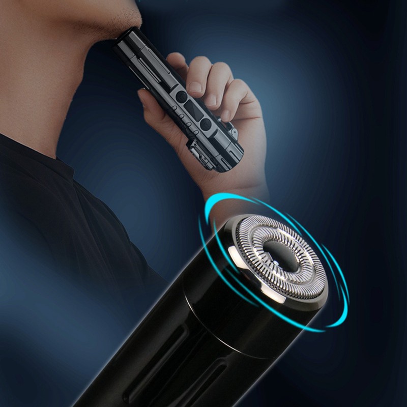 Shaver Automatic Personality Gift Rechargeable Multifunction Lighter Beard Trimmer Red